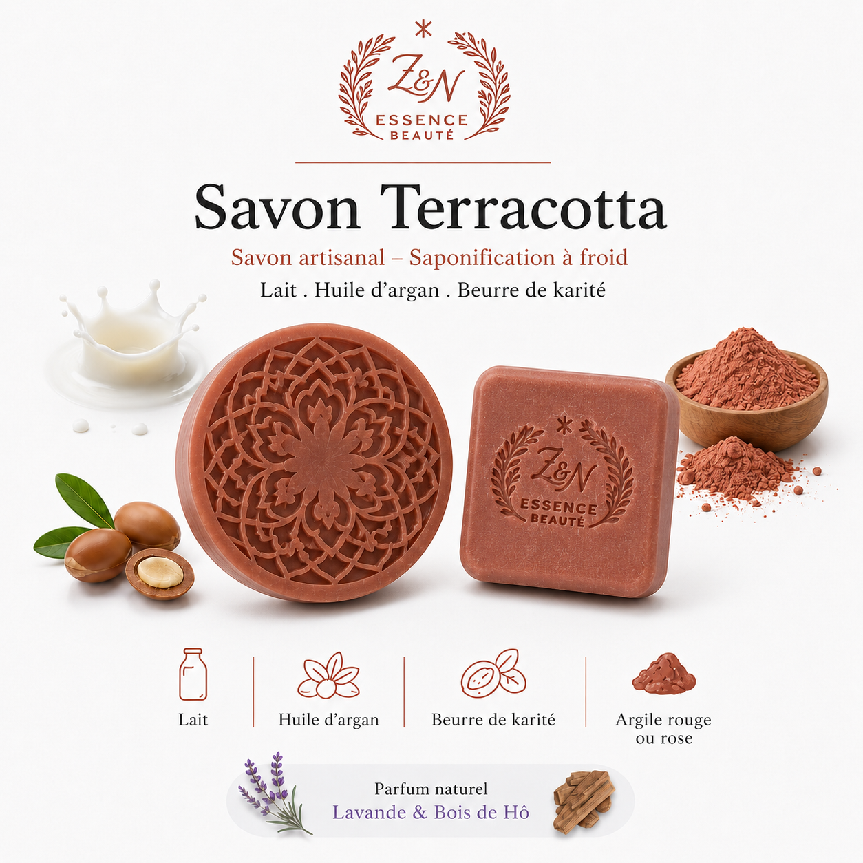 Savon terracotta