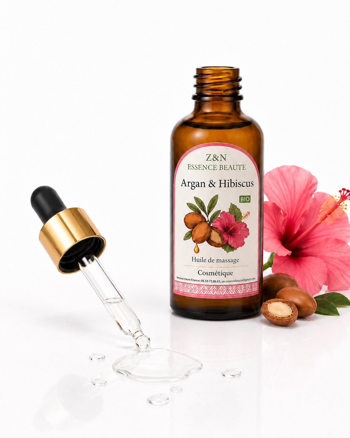 Huile d’argan et hibiscus – Image 2